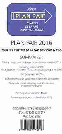 Plan paie 2016