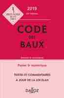 Code des baux 2019, annoté & commenté - 30e éd.
