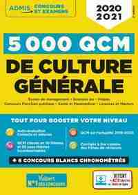 5 000 QCM de culture générale - 2020-2021